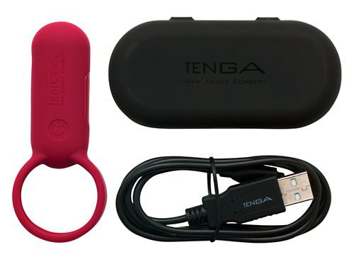 TENGA SVR - Penisring Med Vibration-Rød