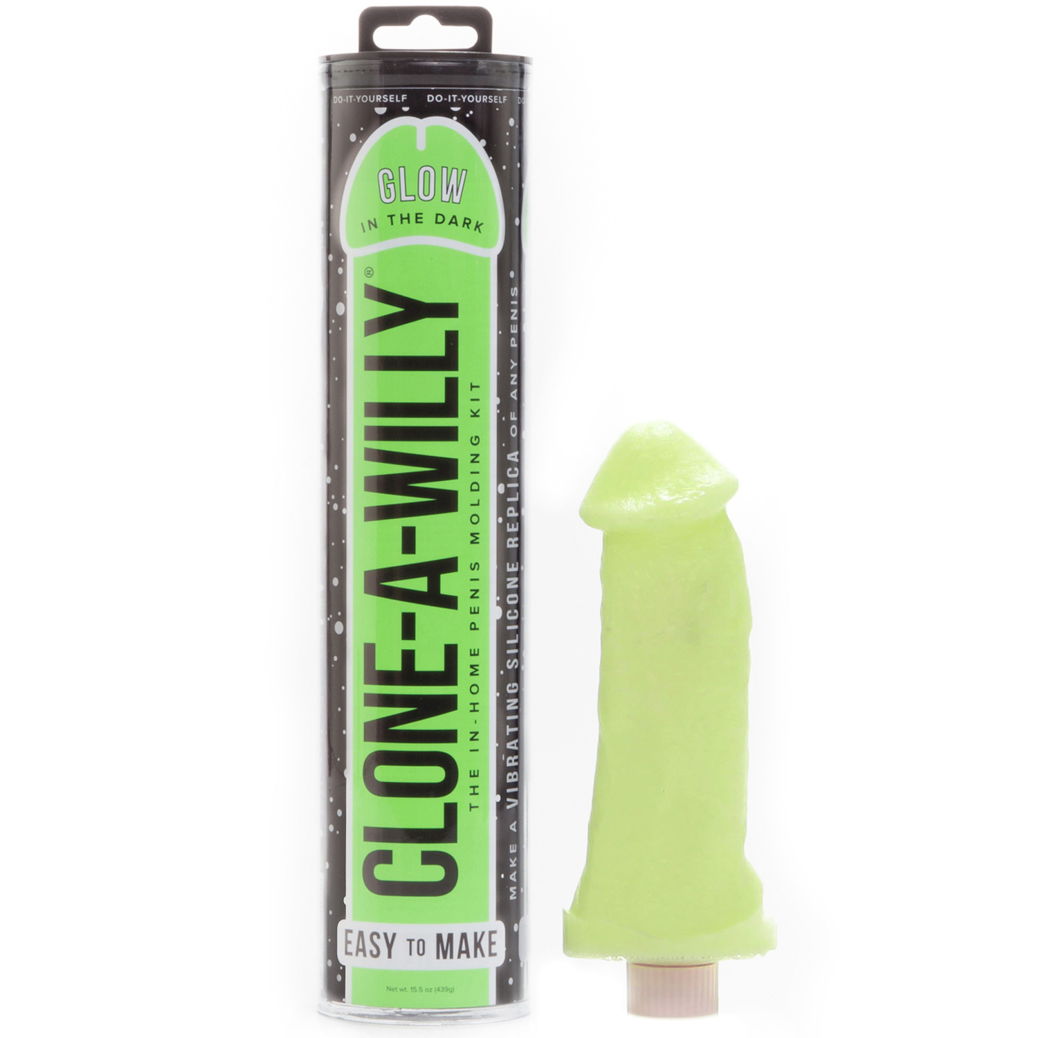Clone-A-Willy DIY Homemade Dildo Clone Kit Glow In The Dark Green - Grøn