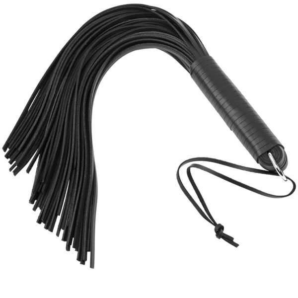 XX-DreamsToys Sort Læder Pisk 47 cm - Sort