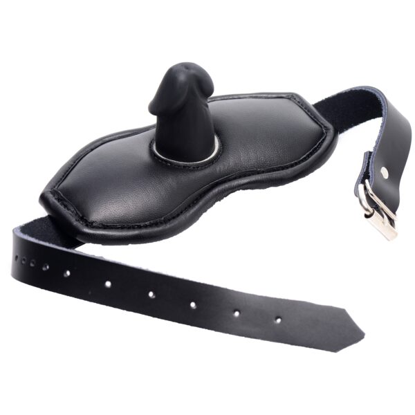 Strict Leather Penis Gag - Sort