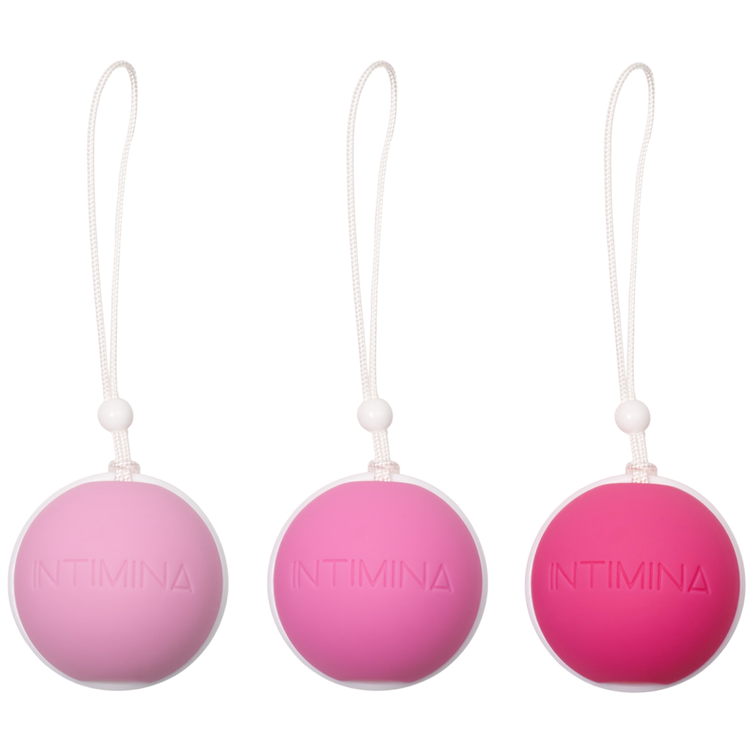 Intimina Laselle Weighted Exerciser Bækkenbundskugle Sæt - Rosa