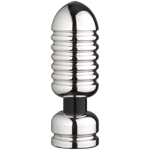 E-stim Deviant Elektrode Butt Plug Large - Sølv