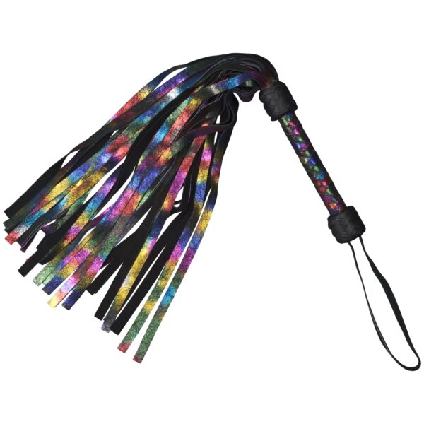 Strict Rainbow Leather Flogger 90.5 cm - Flere farver