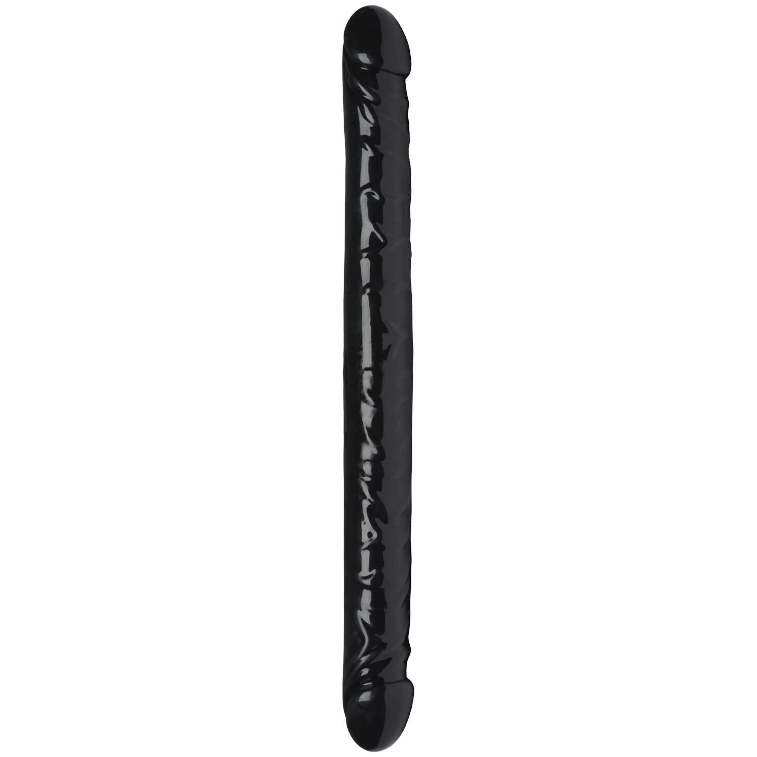 Willie City Sort Realistisk 2-Way Dobbelt Dildo 43 cm - Sort