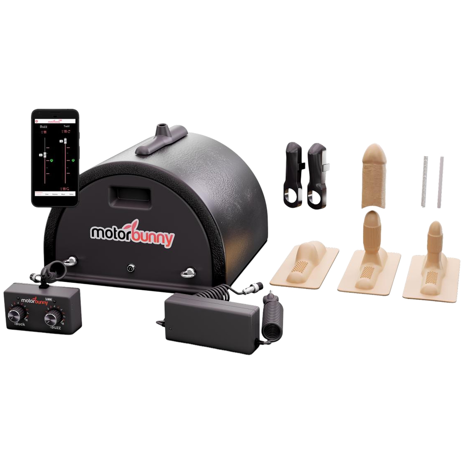 Motorbunny Original Sexmaskine med Bluetooth - Sort