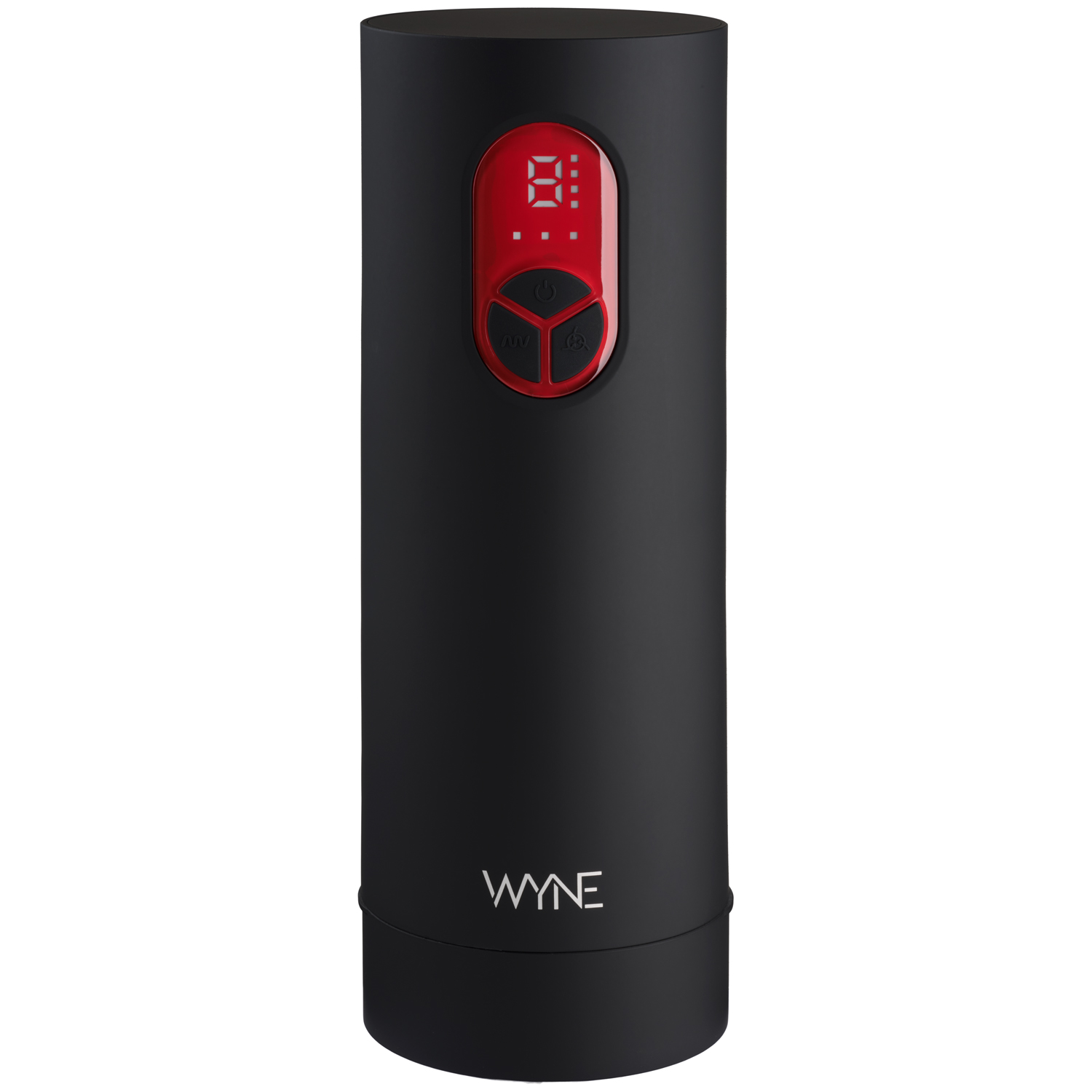 WYNE 07 Vibrerende og Sugende Masturbator - Sort