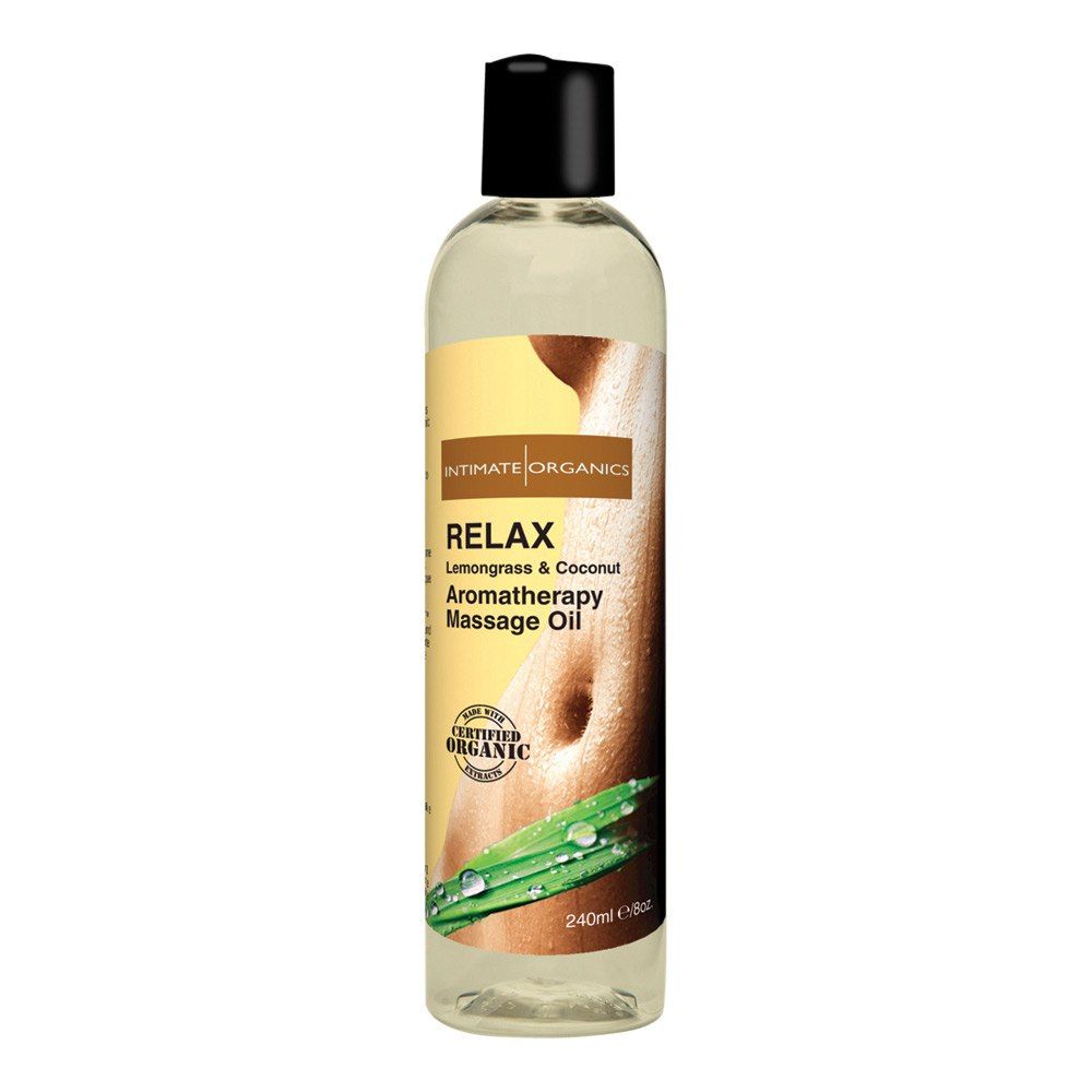 Intimate Organics Aromatherapy  -  Massageolie Med Duft - relax - 240 ml