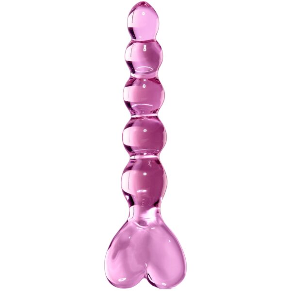 Icicles No 43 Hjerte Glas Dildo - Pink