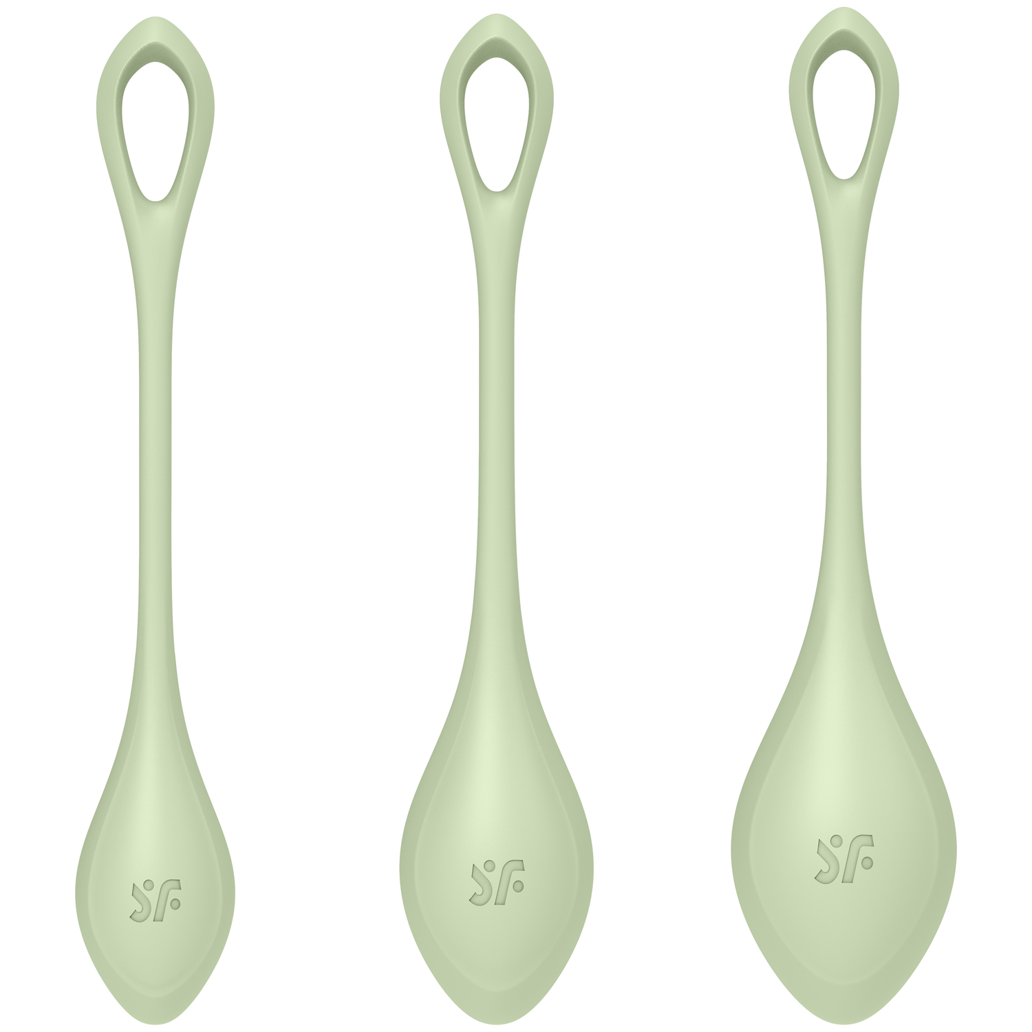 Satisfyer Yoni Power 2 Bækkenbundskugle Sæt - Grøn