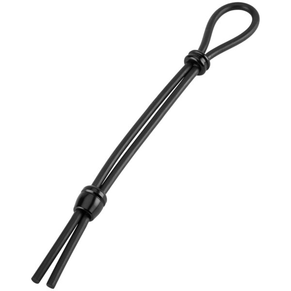 Malesation Cock-Grip Dobbelt Lasso Penis Ring - Sort