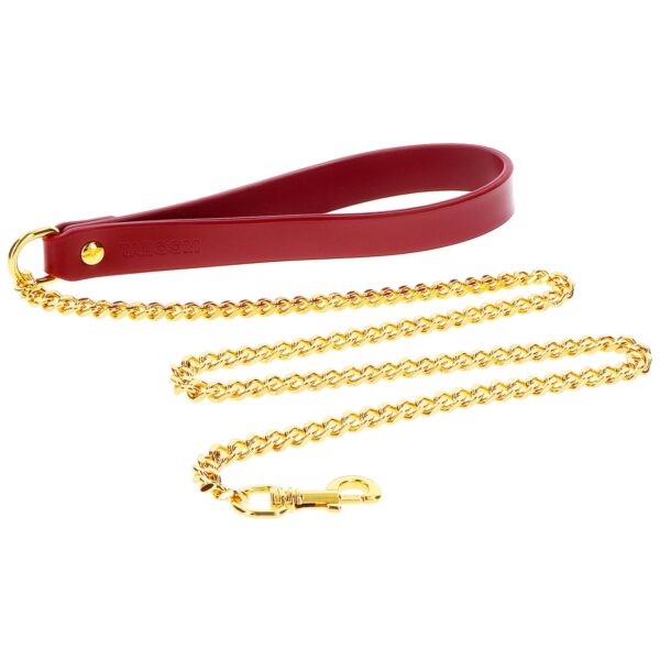 Taboom Bondage in Luxury Chain Leash - Bordeaux