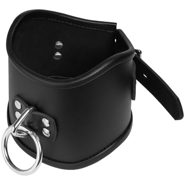 Strict Leather Locking Posture Collar Halsbånd - Sort - S