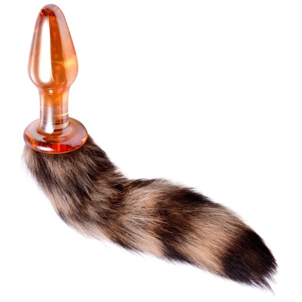 Tailz Fox Tail Glas Anal Plug - Orange