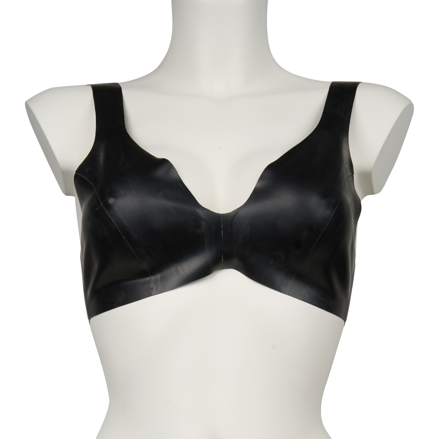 Late X Latex Bustier - Sort - 2XL