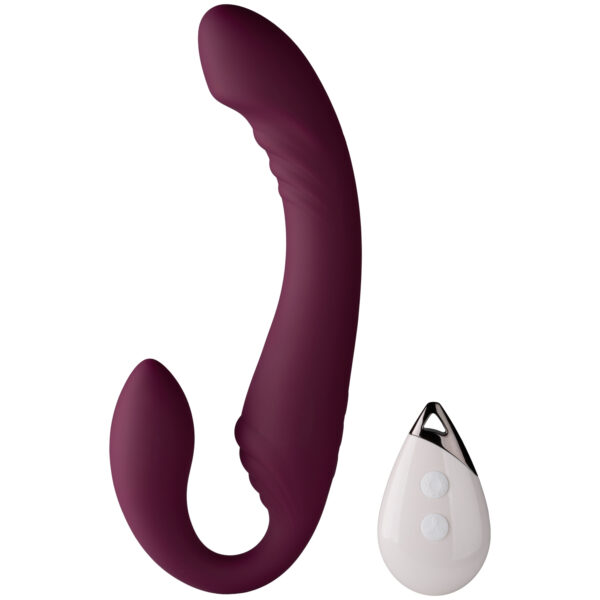 Sinful Fleksibel Fjernbetjent Strapless Strap-on Dildo - Lilla