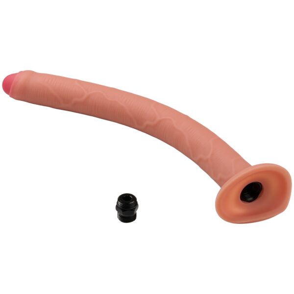 Hosed Tyk Silikone Enema Slange 38 cm - Nude