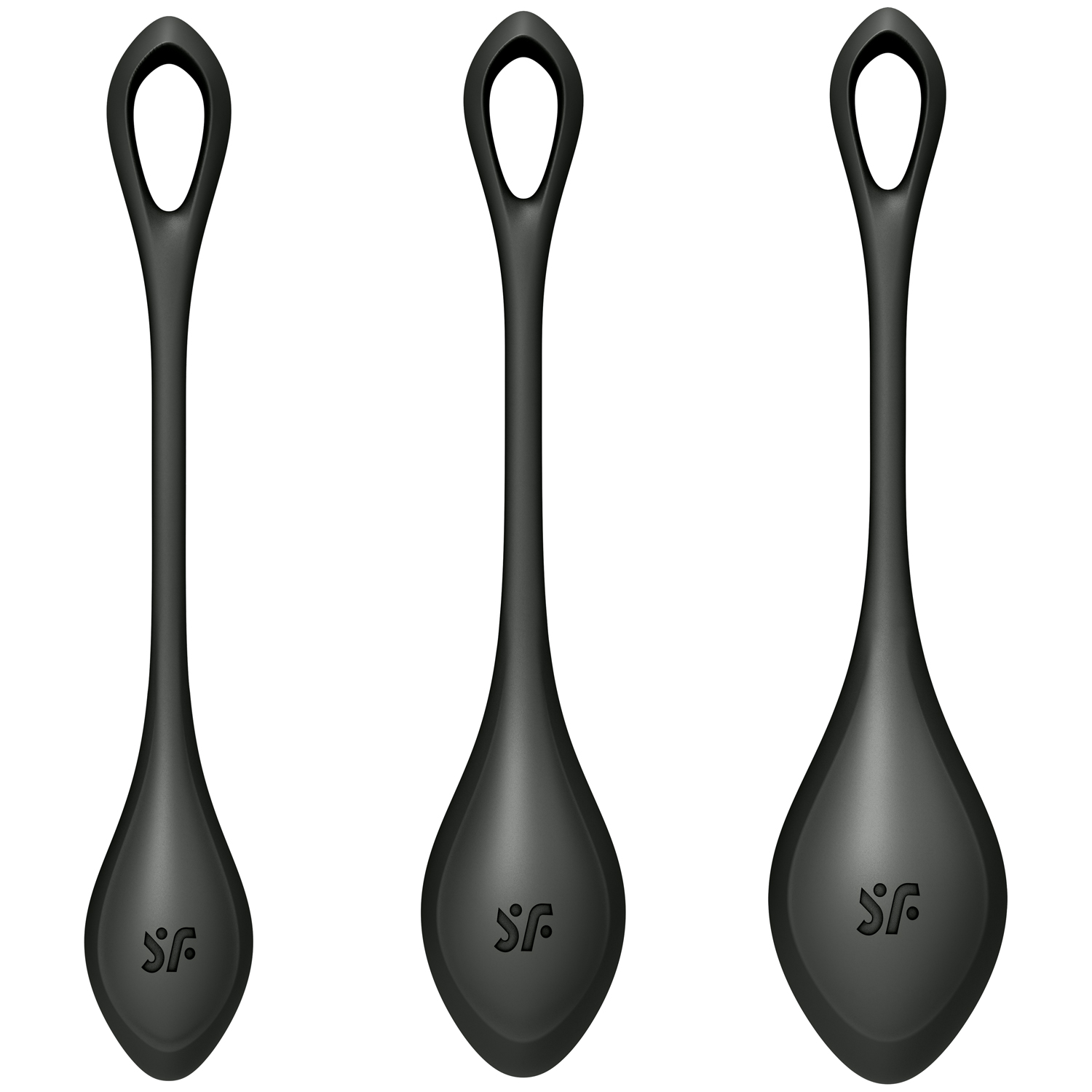 Satisfyer Yoni Power 2 Bækkenbundskugle Sæt - Sort